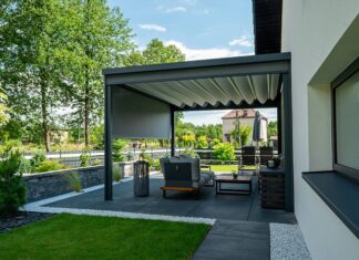 Nowoczesna pergola tarasowa